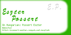 eszter possert business card